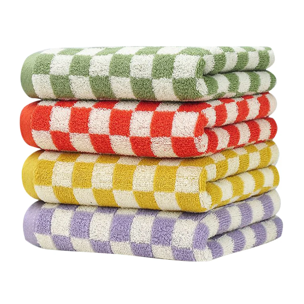 

4Pcs Coral Fleece Absorbent Face Towels Soft Comfortable Washcloths Multipurpose Hand Towels for Home Bathroom Gym