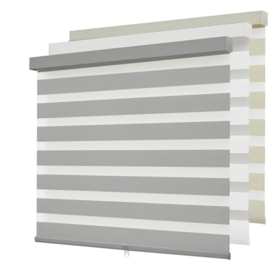 

Cordless Zebra Blinds for WindowsFree-Stop Roller Zebra Shades Light Filtering Blinds for Indoor Windows with Upgraded Cassette