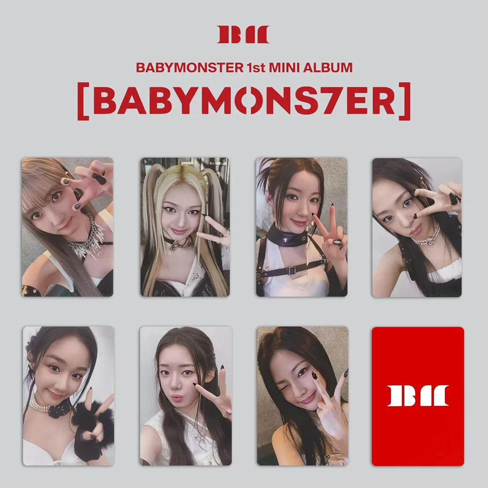 

7Pcs/Set BABYMONSTER Idol Girl New Album Series Lomo Cards HD Printd Photocards PHARITA CHIQUITA RUKA ASA RORA AHYEON Fans Gift