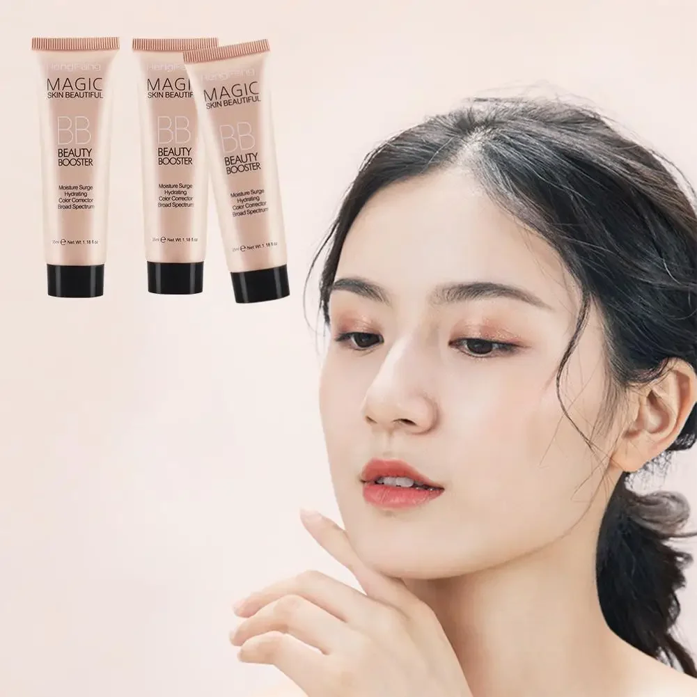 New 3colors BB Cream Liquid Face Base Foundation Long Acne Spot Concealer Makeup Korean Cosmetic Waterproof Cover Lasting T1j2