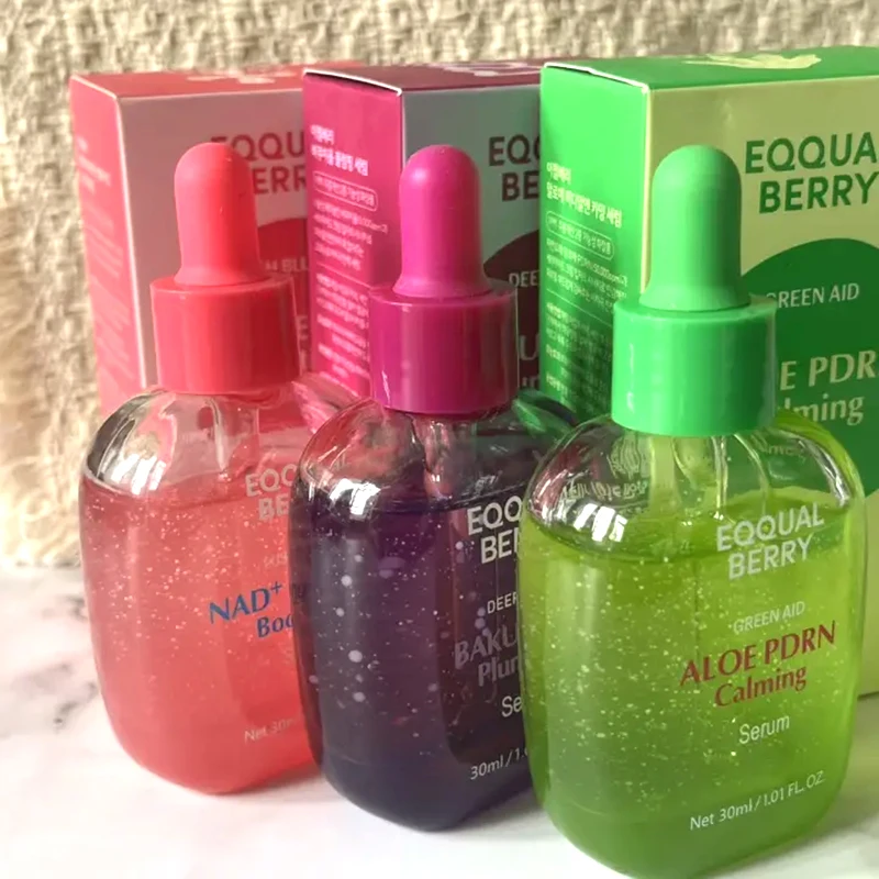 Sérum Facial Calm EQQUALBERRY 30ml, Série de Séruns Faciais Faceshine, Essência Nutritiva e Volumizadora com Vitamina C, Sucesso de Vendas na Coreia