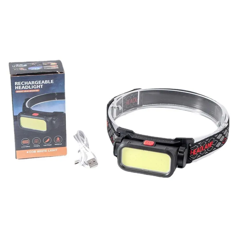 Imagem -03 - Mini Farol Recarregável Usb Head Light With Wave Sensor Lanterna Iluminação Exterior Lâmpada para Camping Caminhadas Uso de Emergência