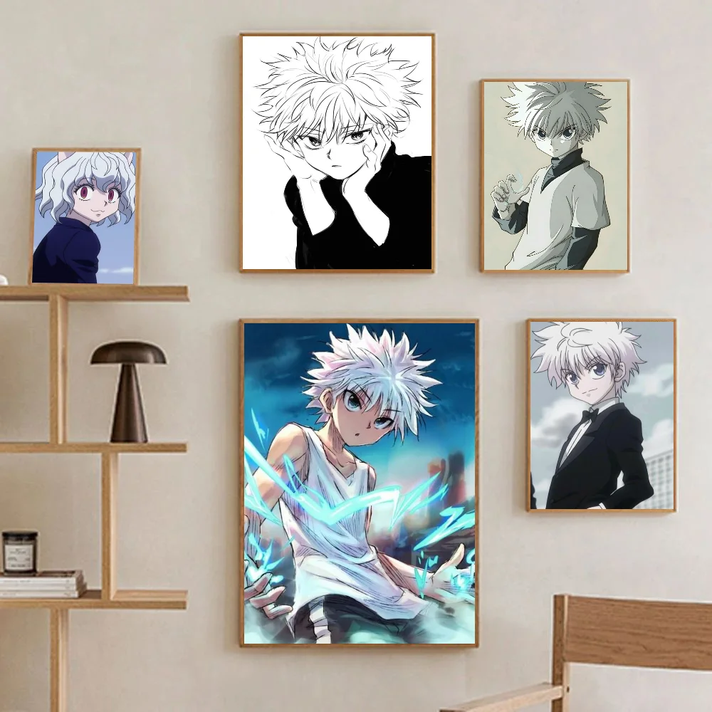 1pc Hunter X Hunter Manga Anime Self-adhesive Art Poster Waterproof Paper Sticker Coffee House Bar Room Wall Decor