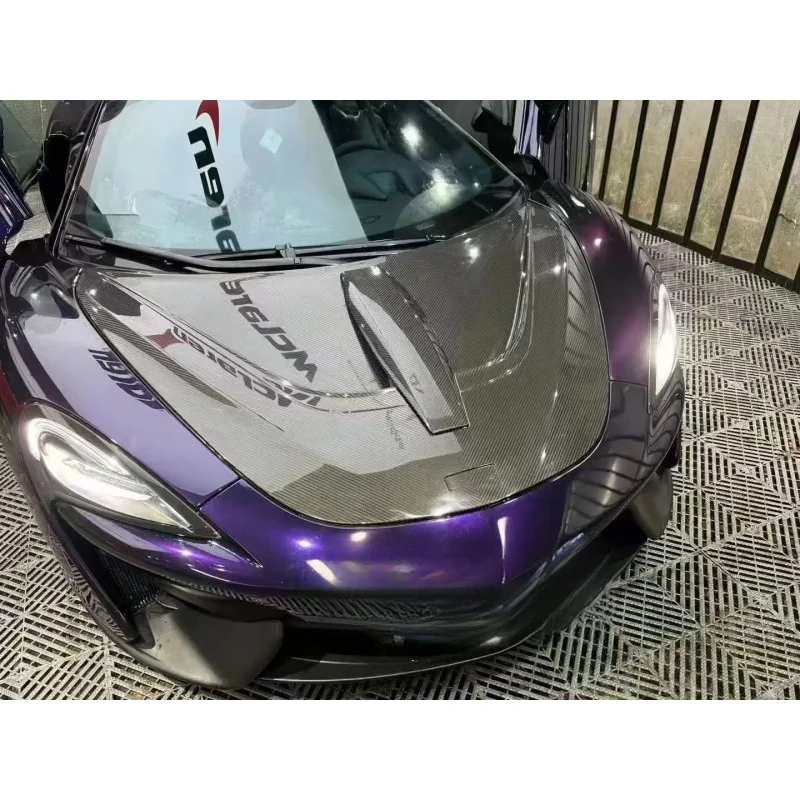 

High Gloss 3K Dry Carbon Fiber Front Bonnet Auto Exterior Parts