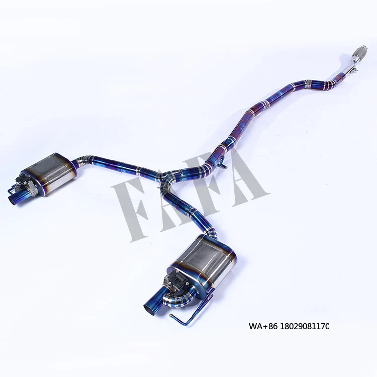 

For W213 2.0T Titanium Exhaust System in the Middle and Tail Section Electric Valve Muffler High Performance Exhaust Pipe