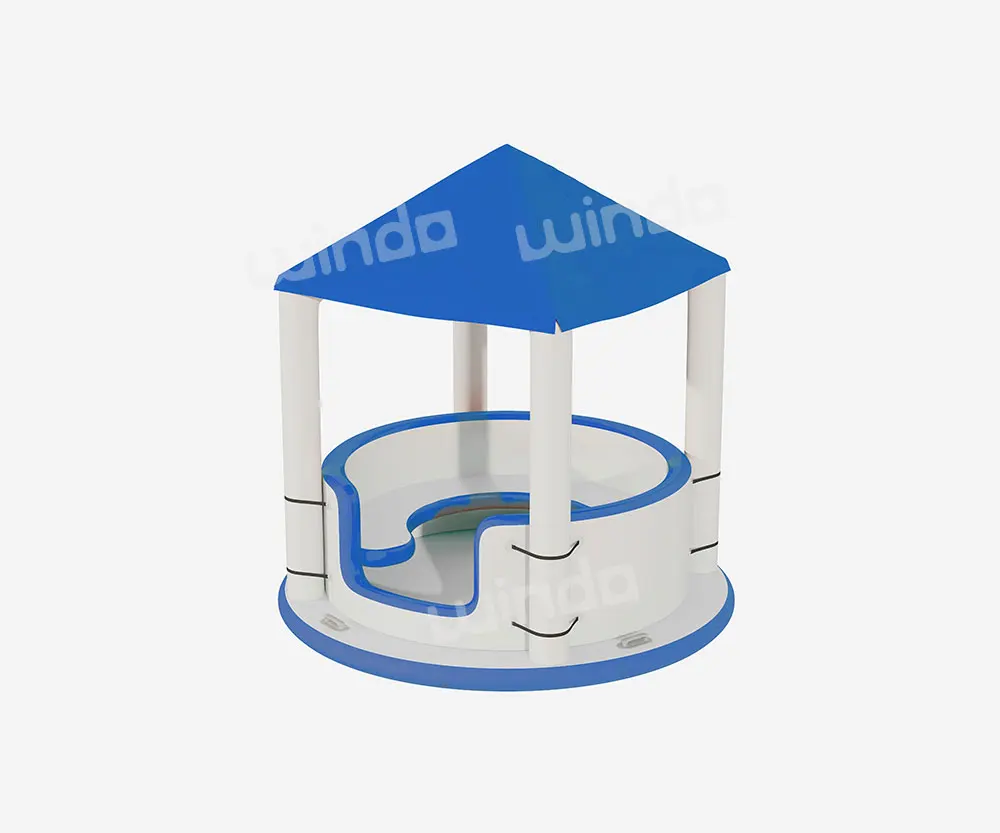 قارب دونات سحري قابل للنفخ يتسع لـ 6 أشخاص، شواية مائية، قارب دونات، حفلة عائمة على شكل جزيرة #3