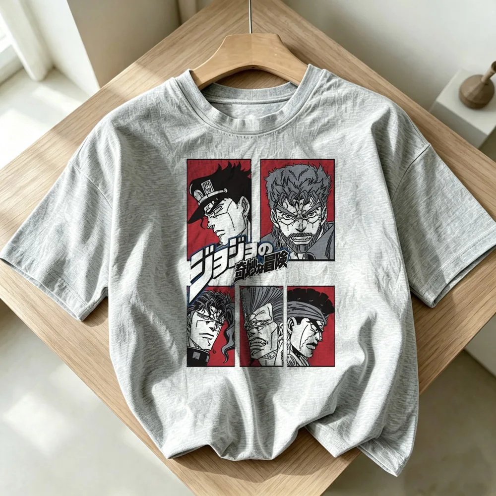 Jojo Bizarre Adventure Steel Ball Run tshirt girl scene  anime Psychedelic cutecore gyaru tshirt funny japanese goth dollette