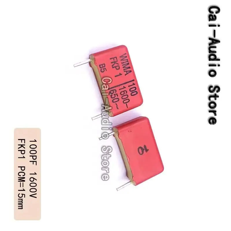 2PCS/5PCS/10PCS/Lot Brand NEW Germany WIMA FKP1 1600V 100PF 1600V101 0.1NF Film Capacitor 1600v100pf 101 Pitch 15mm FKP1T001004B