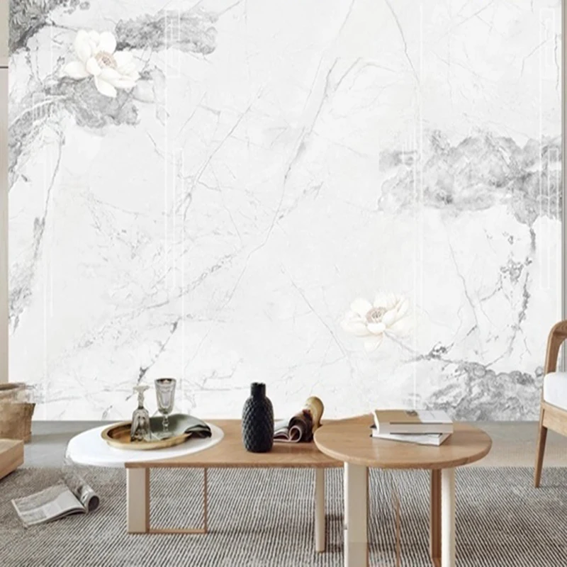 

Custom Wall Murals Abstract Marble Wallpaper Designs Chinese Style 3D Wall Coverings Background Home Interior Wall Decor