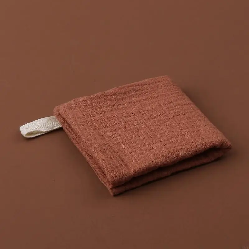 E7CE 5pcs Gauze Cotton Baby Towels Scarf Feeding Towel Newborns Handkerchief Bathing Feeding Face Washcloth Wipe