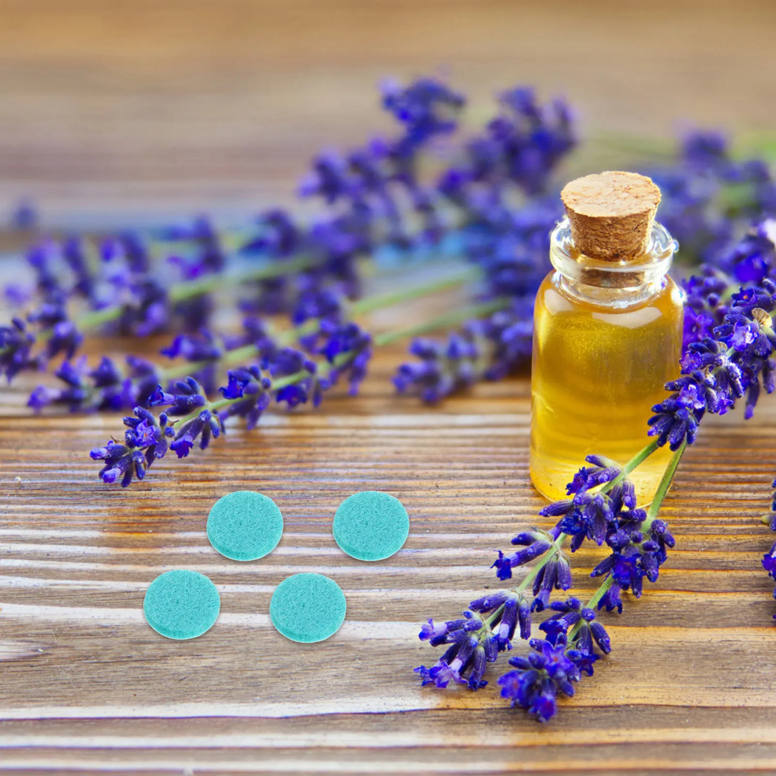 

50Pcs Versatile Round Aroma Diffuser Pads Essential Oil Refill for Pendant Locket Car Vent Clip Humidifier Drawer Freshener