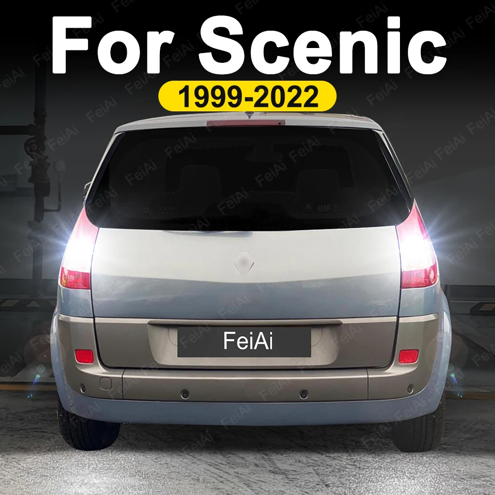 LED Reverse Lights For Renault Scenic 1 2 3 4 Accessories Car Reversing Lamp 1999-2022 2007 2008 2009 2010 2011 2012 2013 2014