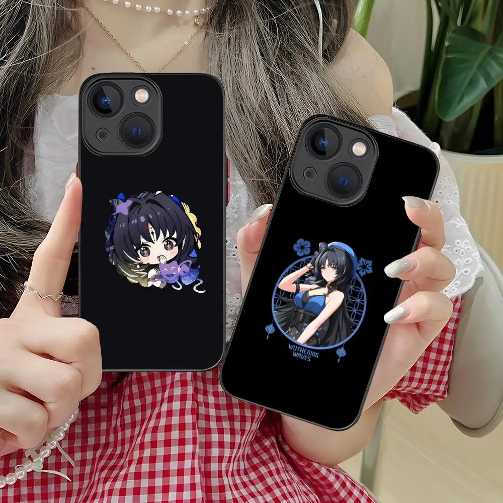 

Чехол для телефона Wuthering Waves Yangyang для iPhone 17, 16, 15, 14, 13, 12, 11 X XR XS 8 7 Pro Max Plus, мини-цветный силиконовый чехол, роскошный