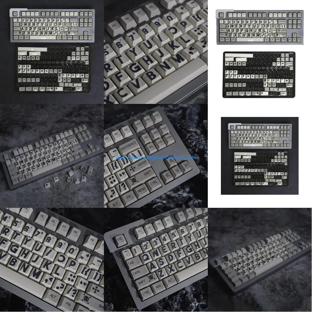 

U2JE PBT -клавиш 141 Retro Programmer DiseSublimation CherryProfile Keycap набор