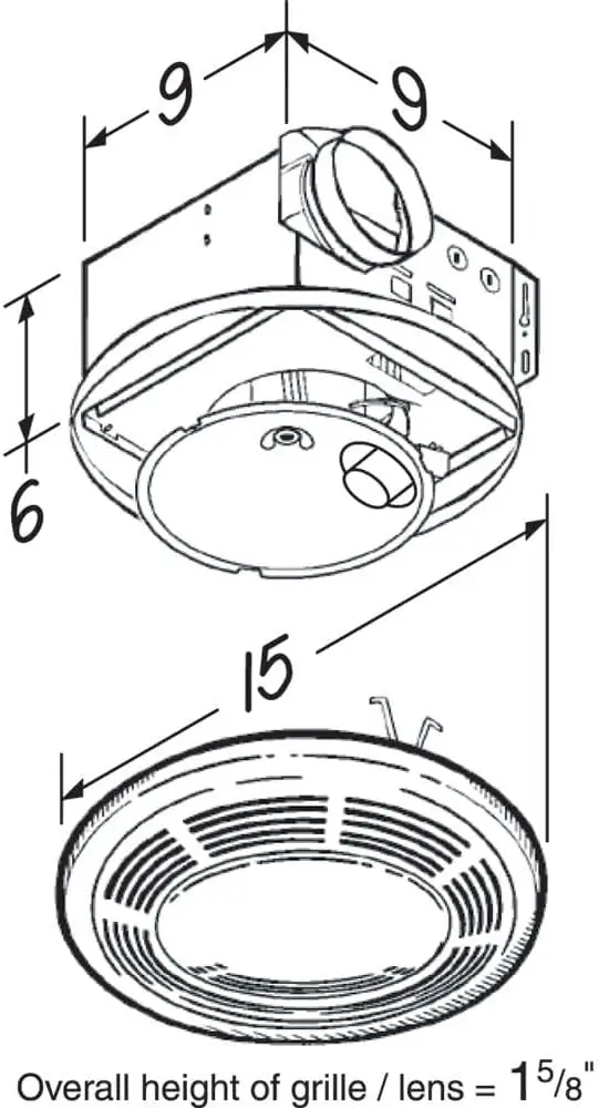 750 Bath Fan, 100 CFM and 5.0-Sones, White