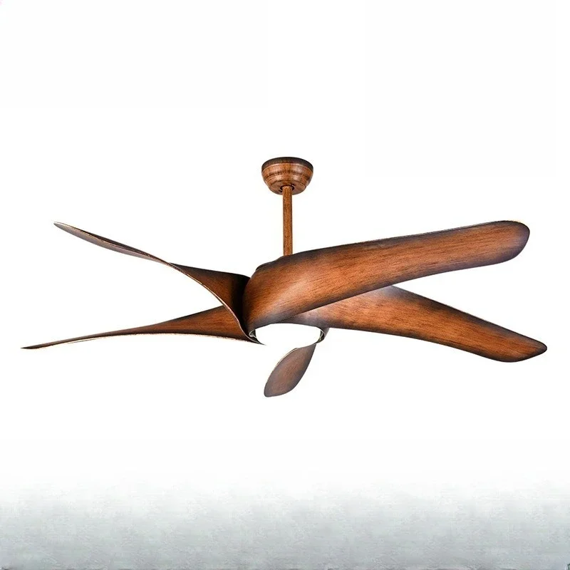 60 inch Nordic retro fan light 6-speed inverter fan light is reversing loft apartment hotel living room ceiling fan light