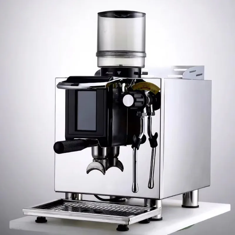 Fully Automatic Commercial Grade Coffee Machine Bean to Cup Coffee Maker with Grinder for Office Hotel Black