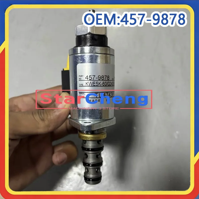 E330D E336D E345D E349D Solenoid Valve 457-9878 4579878 for Excavator Hydraulic Pump