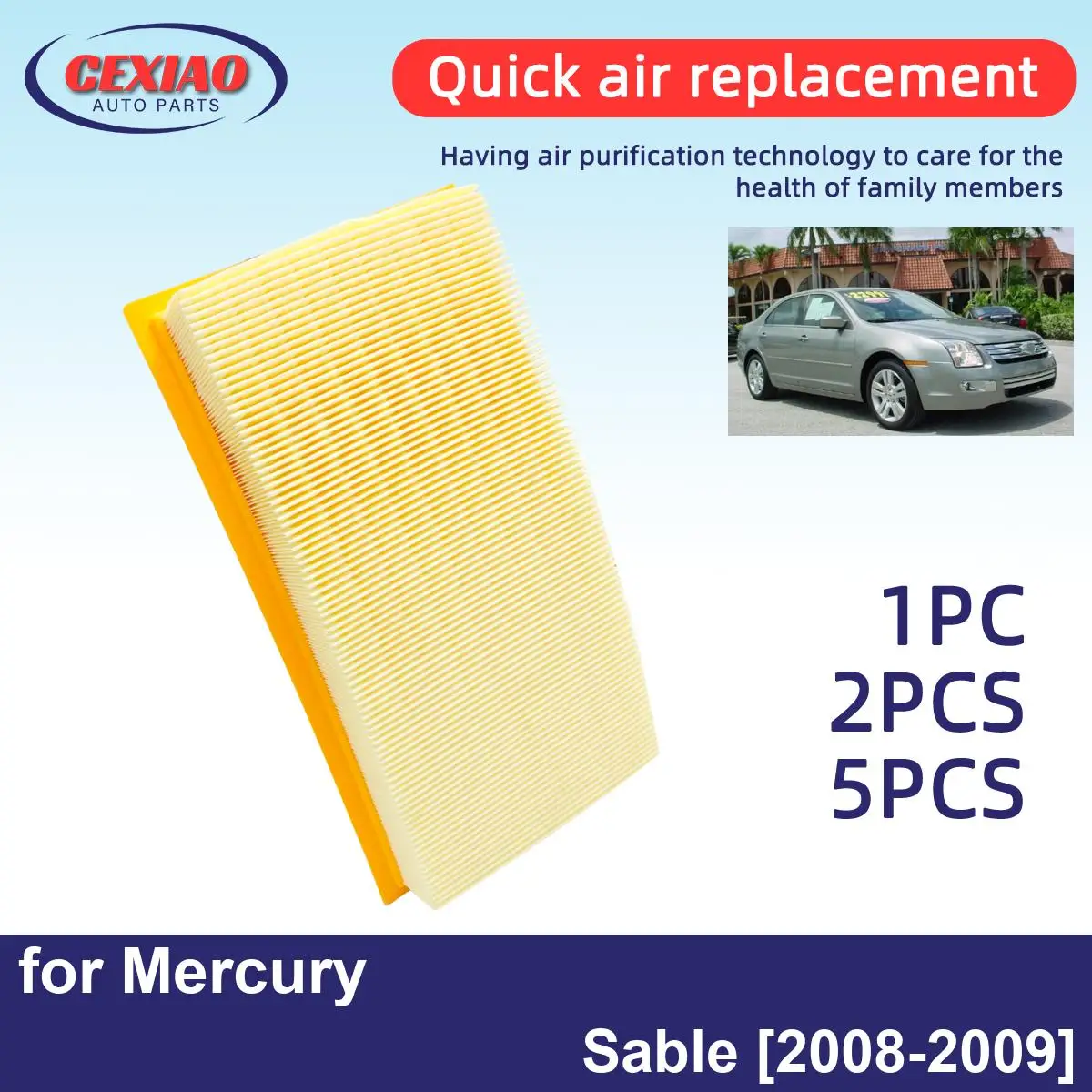 

Фильтр для двигателя Mercury соболиный 2008-2009 CA10242 7T4Z-9601-A, 1 шт., 2 шт., 5 шт.