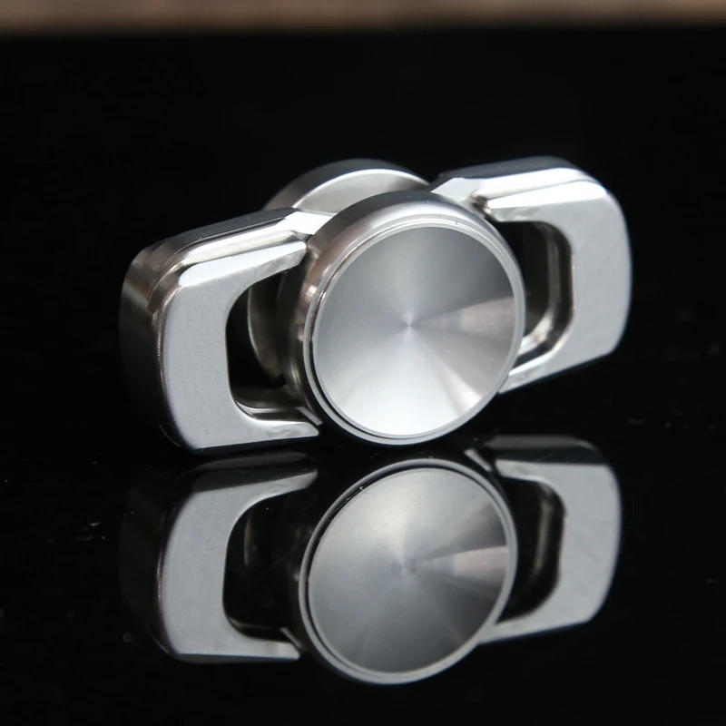 Stainless Steel EDC Hand Spinner Fashionable Two-leaf Fidget Spinner Stress Relief & Relaxation Fidget Toys ADHD Tools