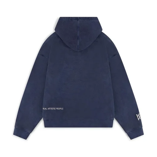 Imagen 2 del producto Camisa deportiva con capucha para mujer Y2K con letras y diamantes de imitación, camisa deportiva gótica punk de gran tamaño, lavada y desgastada