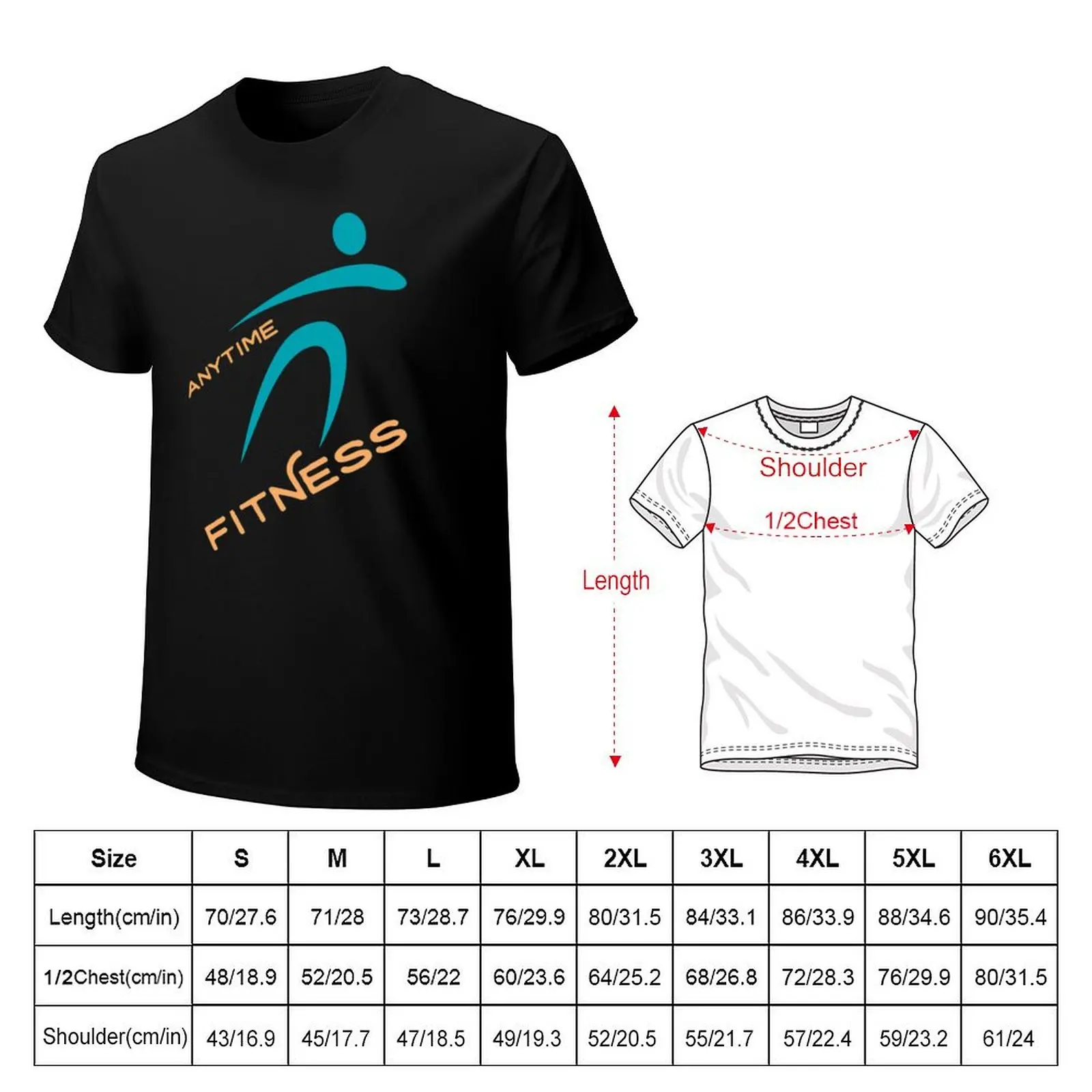 ANYTIME FITNESS T-Shirt Sporty Breathable Short Sleeve T-Shirt