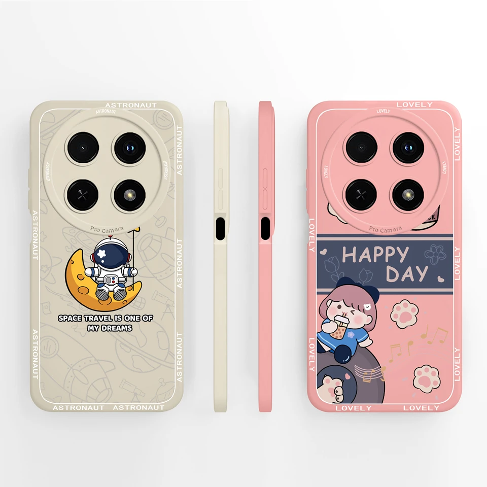 For Huawei Nova 12i Case Cute Astronaut Camera Protection Shockproof Anti-drop Antifouling Soft Cover For huawei nova 12i Funda