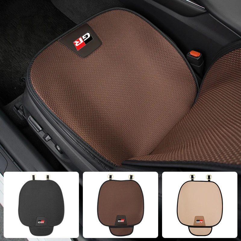 Car Seat Ice Silk Cushion Breathable Backrest Protector Cover Interior For Toyota Corolla Yaris Aygo Prius RAV4 CHR Camry Auris