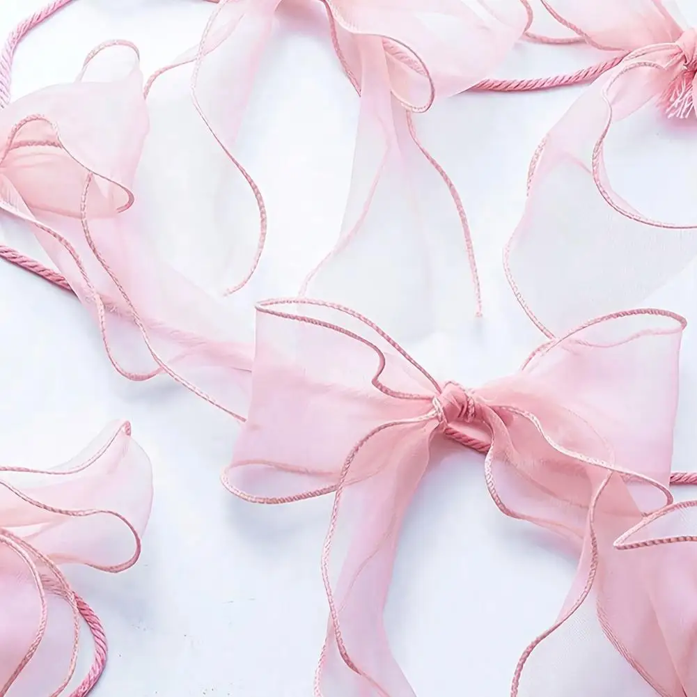 12 Stück elegante rosa Schleifengirlande für Kindergeburtstage, Hochzeiten, Brautpartys, Babypartys, Wanddekoration, hängende Ornamente ﻿ – Detail 12