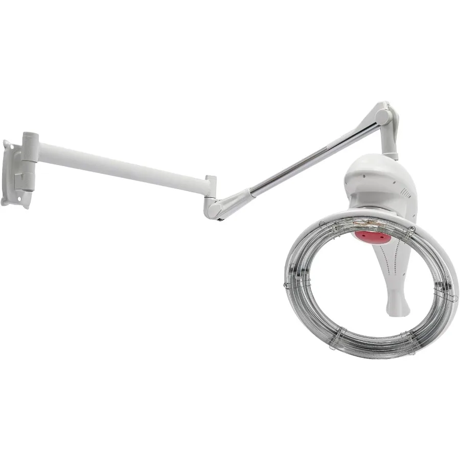 

Настенное крепление 110 В 950 Вт, многофункциональная машина для обработки волос с вращающимся на 360 градусов нагревательным кольцом для салона и домашнего использования, серебристый металл