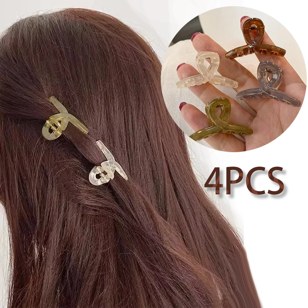 New 4PCS Hair Clip Small Hairpins for A Woman Ladies Hair Clip Barrette Girl Buckle for Hair Claw Accessories