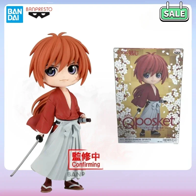 In Stock Banpresto Bandai Q Posket Himura Kenshin (Rurouni Kenshin) Nice Collectible Anime Figure Exquisite Model Ornament Toys