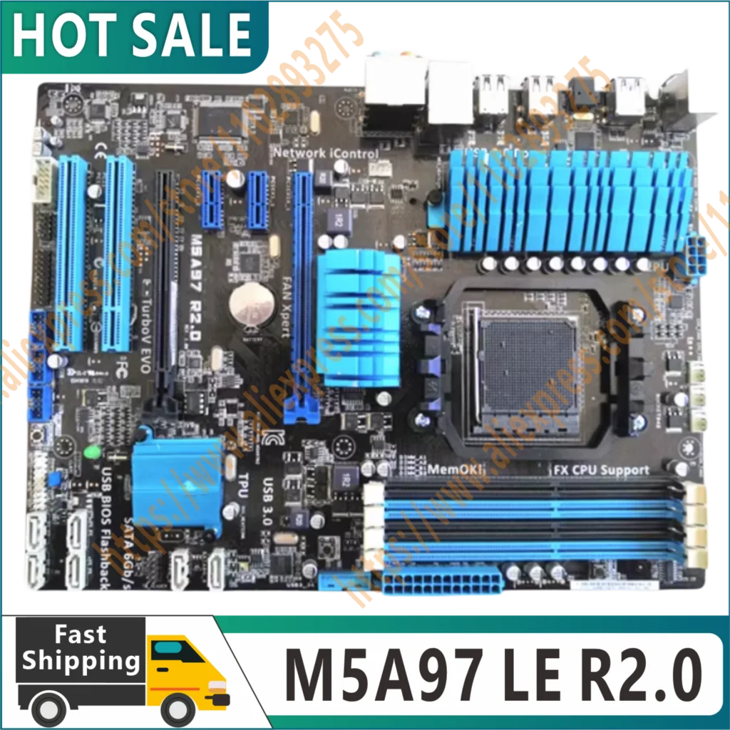 Original M5A97 LE R2.0 Motherboards Socket AM3+DDR3 32GB For AMD 970 M5A97 LE R2.0 Desktop Mainboard Systemboard SATA III 100% T