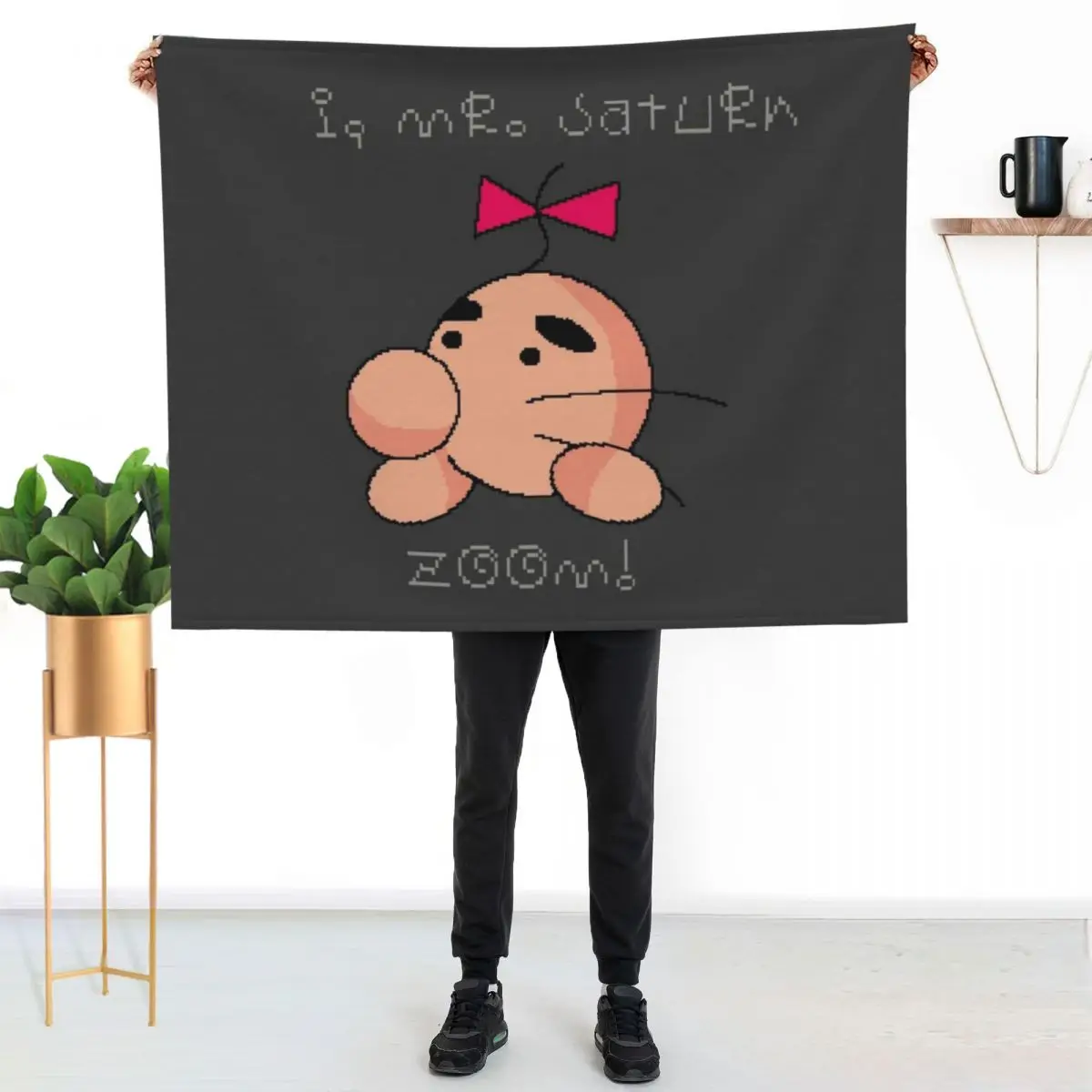 Mr. Saturn! Throw Blanket Travel Vintage Luxury Throw decorative Softest Personalized Gift Blankets