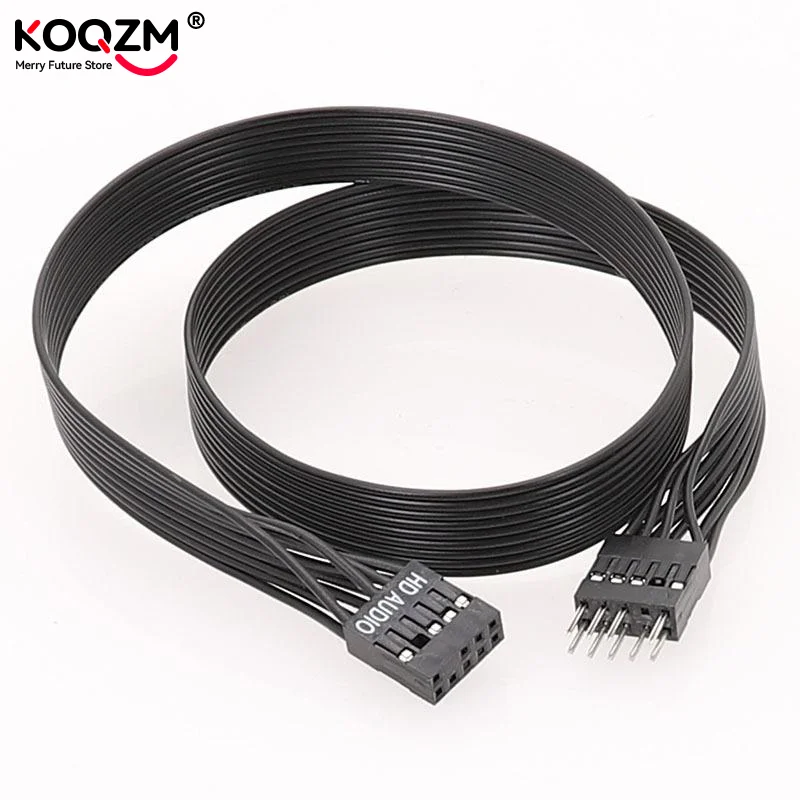 

✈ 1 шт., 9-контактный разъем «папа-мама», аксессуары «сделай сам», 20 см/30 см, материнская плата компьютера, передний USB-удлинитель 2,0, 9 контактов