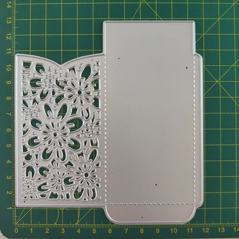 1Pc Embossing Metal Cutting Dies for Hollowed Out Flower Pattern Envelope Diy Paper Carbon Steel Die