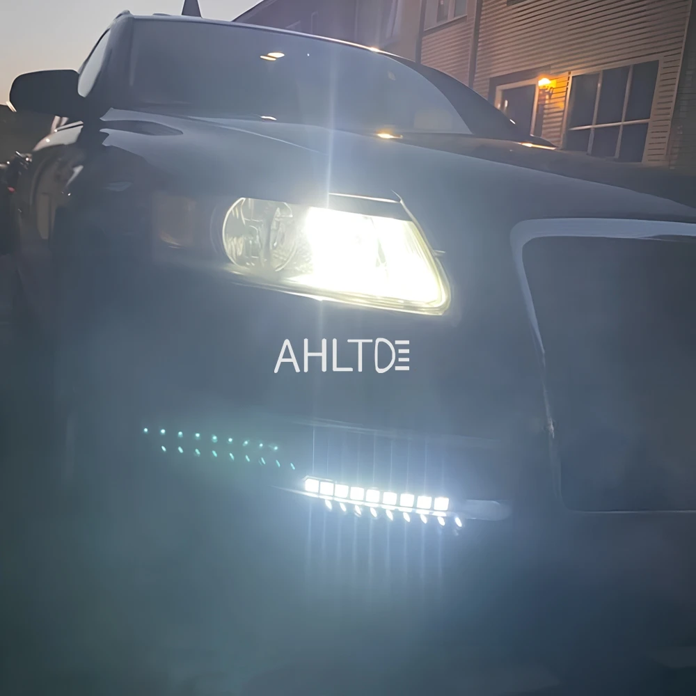 1pcs COB Flexible Turn signal DayTime Running Light Auto HeadLamp Waterproof ultra Bright Led Fog lamp Car Styling Forward White