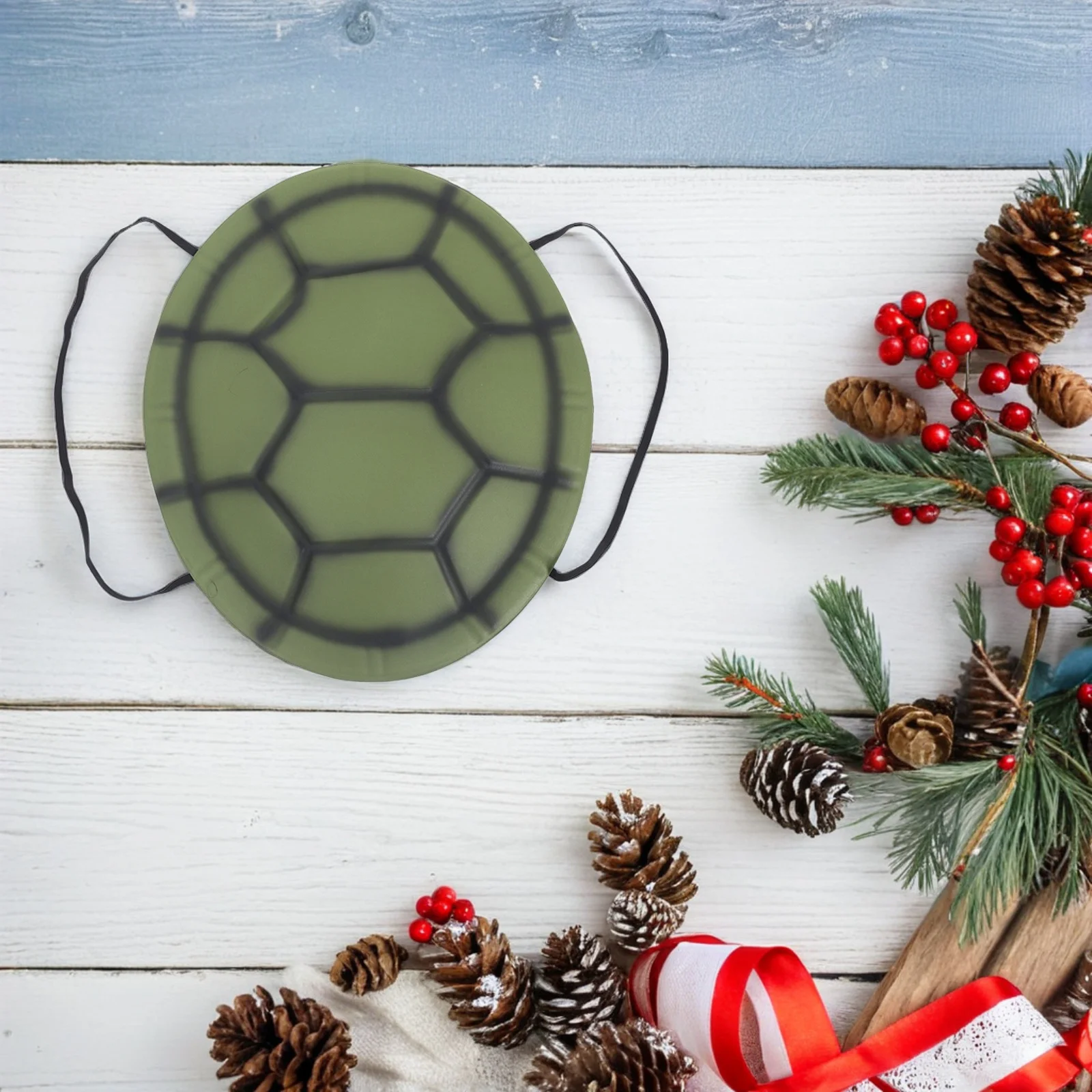 

3Pcs Turtle Shell Prop Eco Friendly Eva Performance Costume Halloween Carnival Party Cosplay Free Size Durable Elastic Band