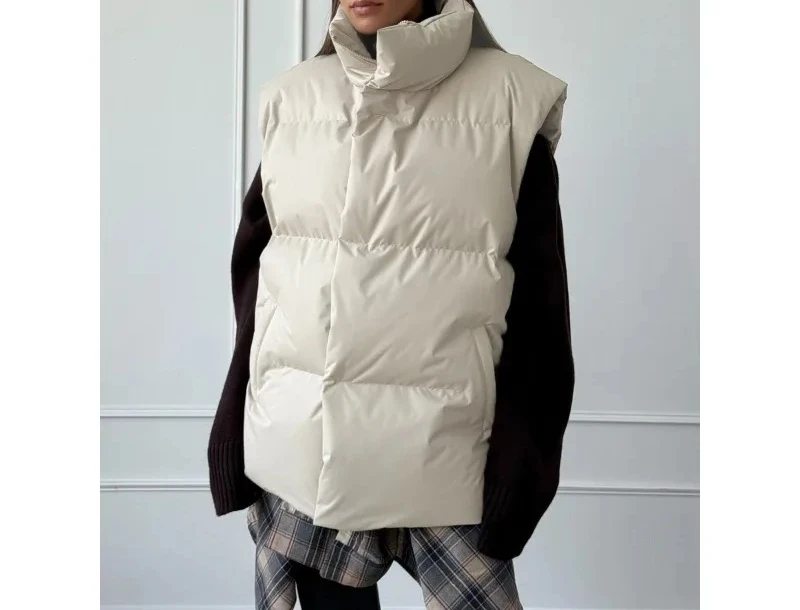 Chaqueta chaleco de algodón 2025 Europa y América otoño e invierno nuevo viajero suelto deportes ocio chaleco Chaqueta de algodón