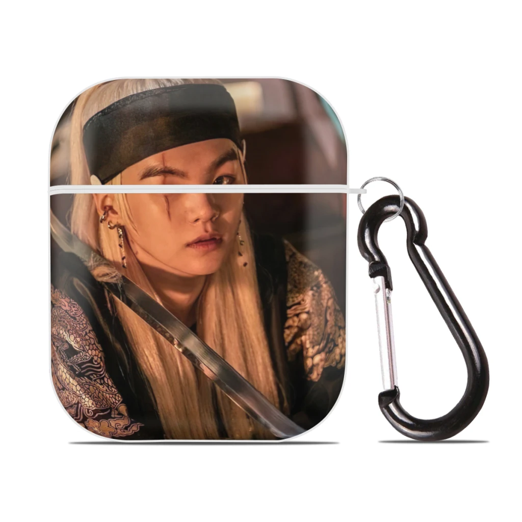 

Agust D Suga King for AirPods Case Cover, Hard PC Protective Cover with Buckle, Compatible with Apple AirPods 2nd 1st