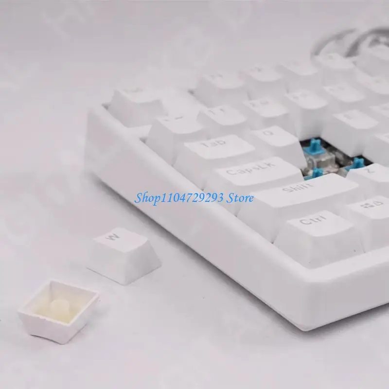Y2GD ABS 117Key Keycaps High Light Transmission Suitable Dark Environment Use