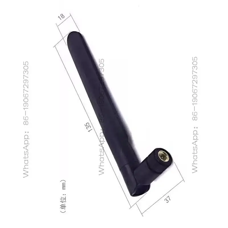 6525 2.4G/5G/5.8G dual-band omnidirectional antenna, glue stick antenna 5db/8DB paddle SMA inner needle 13CM