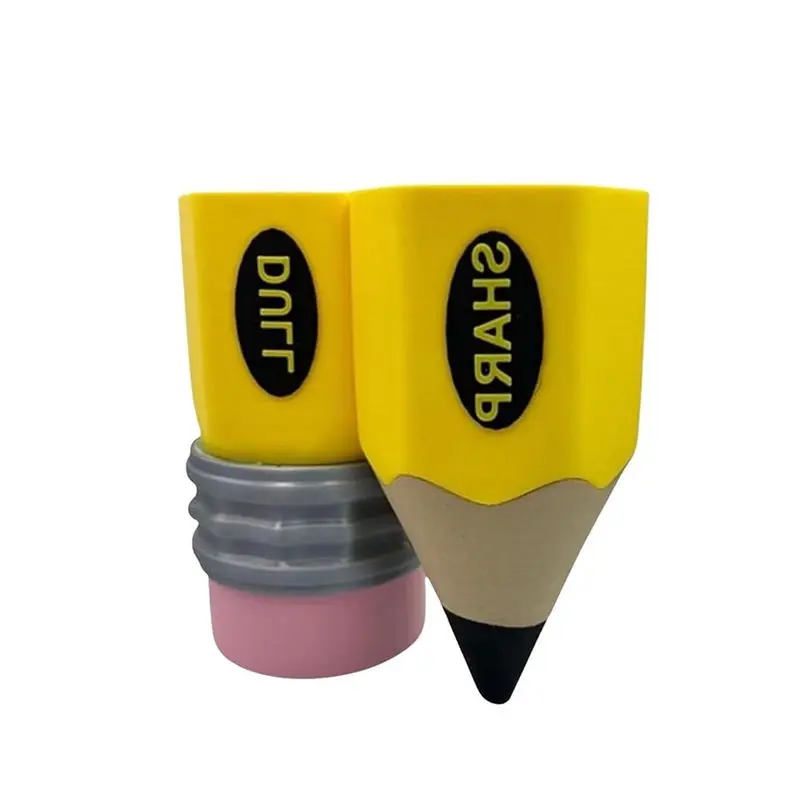 

Pencil Pal Organizer Resin New Sharp-Dull Pencil Holder Cute Pencil Storage Organizer Desktop Accessories Yellow-New
