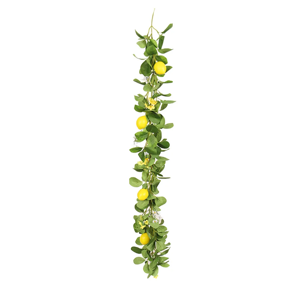 

Artificial Lemon Rattan Lemon Vine Yellow Garland fake Hanging Lemon Fruit Vine Household Front Door Hanging Vine multiuse