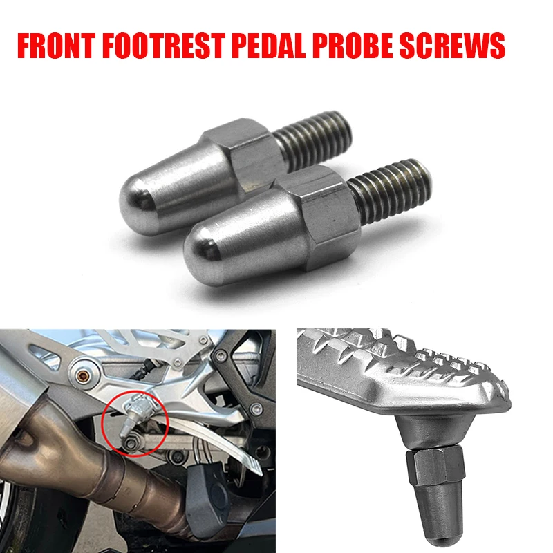 

For BMW Motorcycle S1000 R/RR XR M1000RR R1200RT R1200RK R1250R R1250RS 900R F900XR front footrest pedal probe Screws