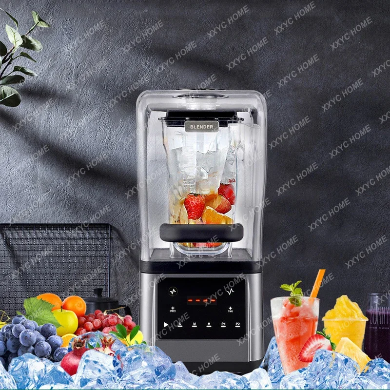 110V/220V Slush Machine Commercial Silent Wall Breaker With Cover Ice Mixer Special For Milk Tea Shop