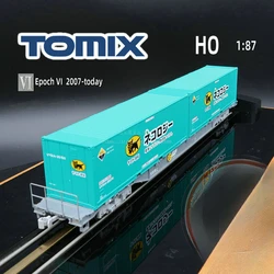 TOMIX Train Model HO 1/87 Type 106 Container Transport Flatbed Car CompartmentJR Black Cat Edition