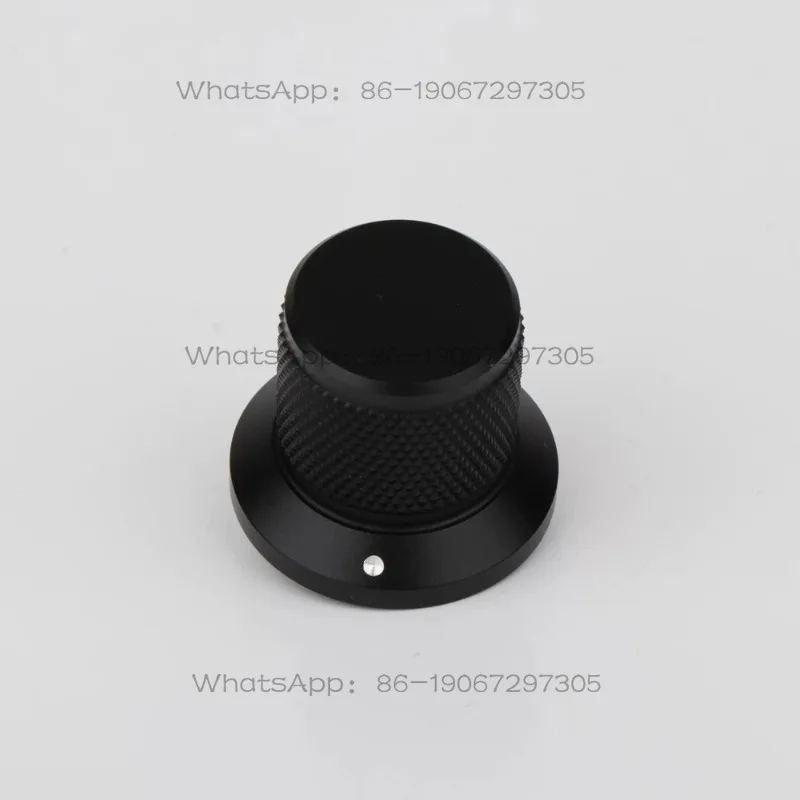 Audio Power Amplifier Potentiometer Volume Knob Solid All-aluminum Screw Gear Cap Bottom 30mm Handle 22 Height 25mm