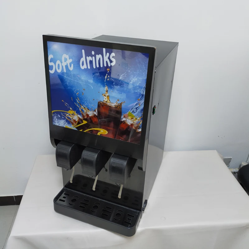 Large-capacity Automatic Beverage Vending Machine Three-valve Freshly Squeezed Juice Beverage Machine Cola Beverage Machine