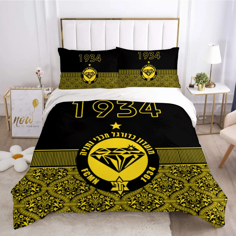 3D Printed Maccabi Netanya Bedding Set Duvet Cover Bedroom Comforter Single Twin King ​Size Quilt Cover Home Textile 2/3PCS